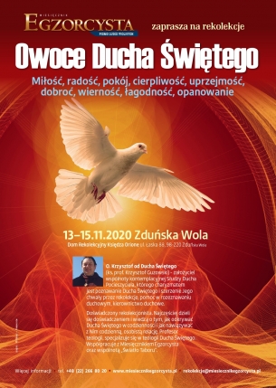 Rekolekcje &quot;Owoce Ducha Świętego&quot; - ks. prof. Krzysztof Guzowski (13-15.11.2020)